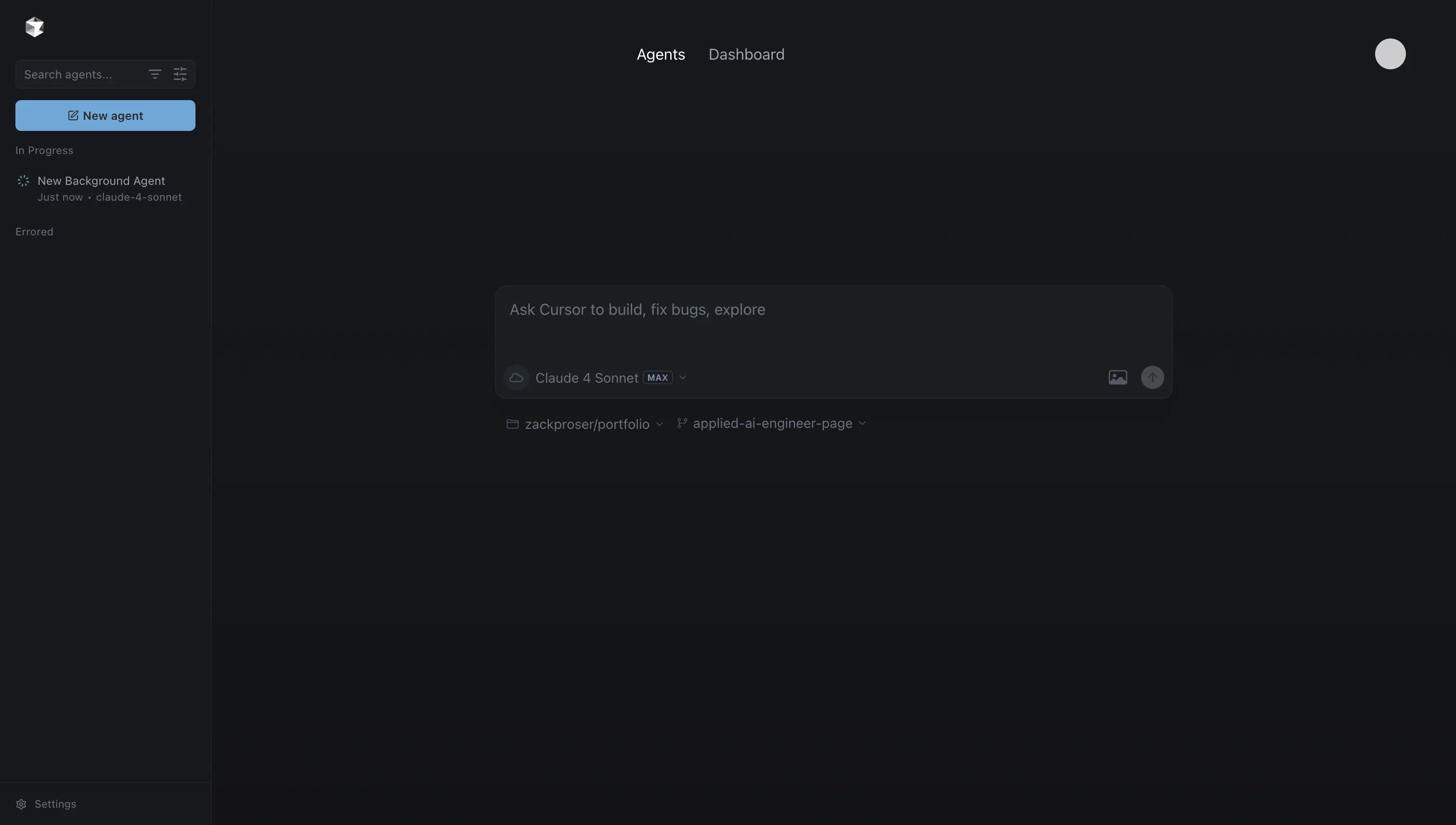 A new containerized agent getting started