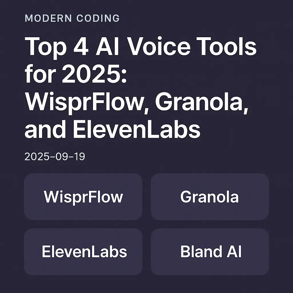 Top 4 AI Voice Tools for 2025