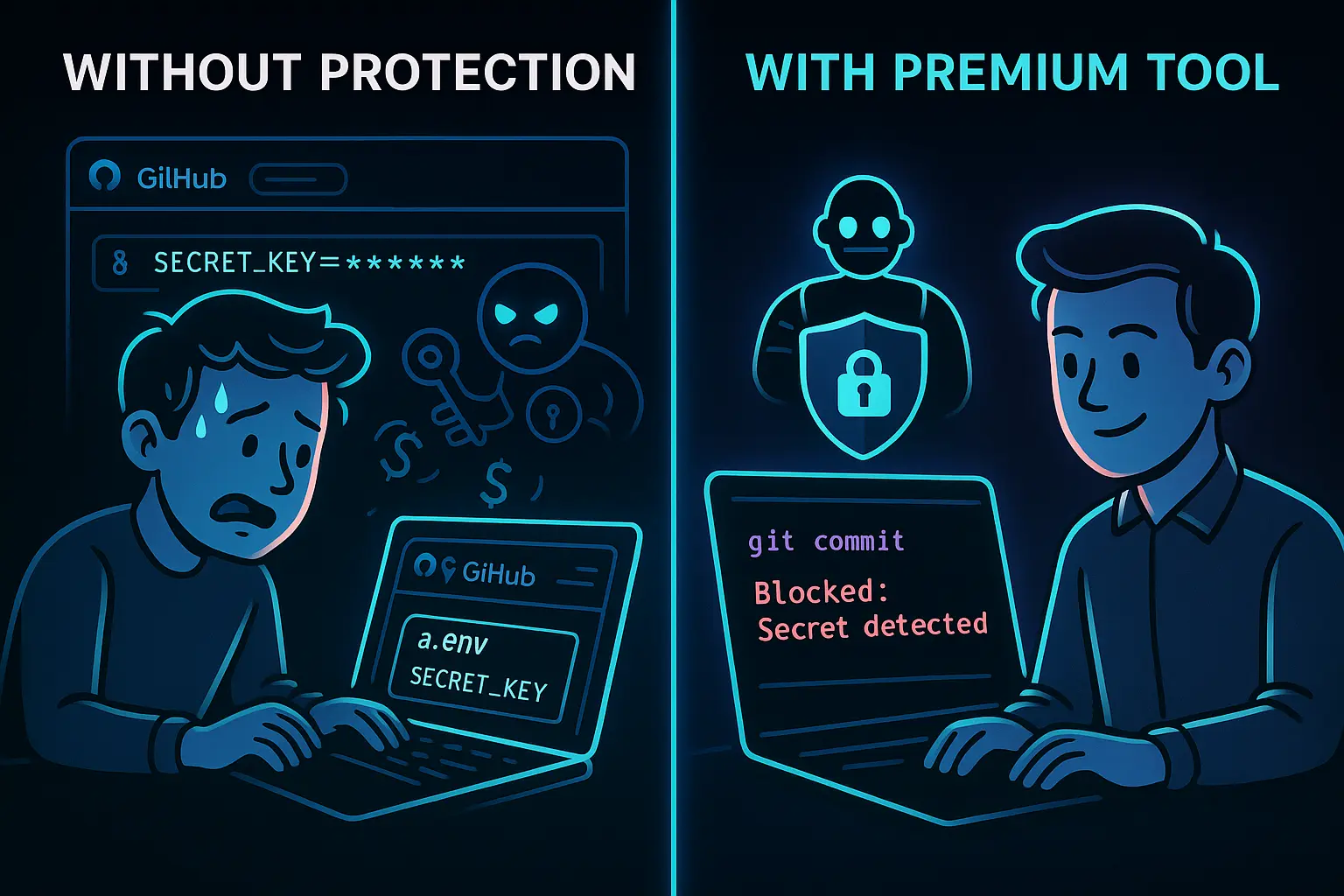 Vibe coding premium protects you against leaking secrets